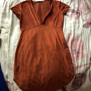 Velvet bodycon lowcut dress